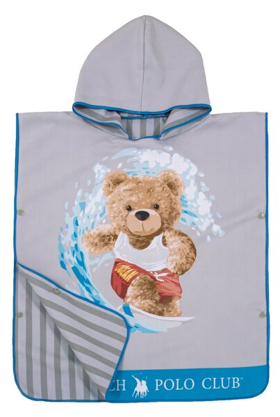 Παιδικό Πόντσο Microfiber (50x115) 2 Όψεων Greenwich Polo Club Junior 4179