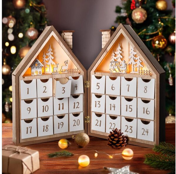 Brilagi - LED Χριστουγεννιάτικο διακοσμητικό LED/2xAAA advent calendar