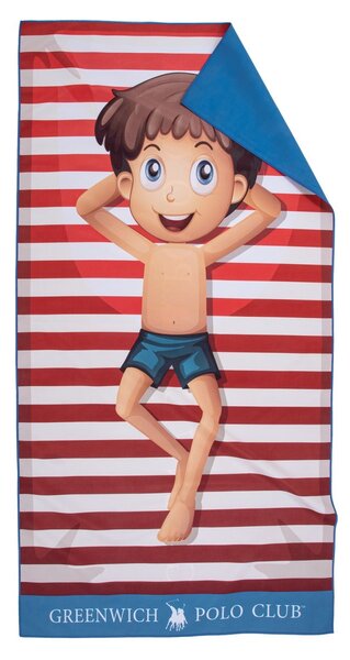 Παιδική Πετσέτα Θαλάσσης Microfiber 2 Όψεων (70x140) Greenwich Polo Club Junior 4181