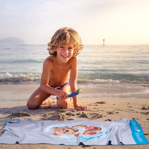 Παιδική Πετσέτα Θαλάσσης Microfiber 2 Όψεων (70x140) Greenwich Polo Club Junior 4179