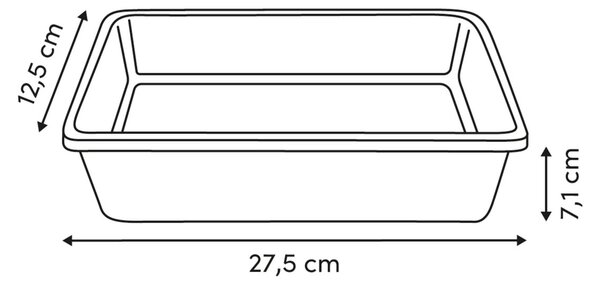 Φόρμα Κέικ Ορθογώνια (27.5x12.5x7) F-V Harmony 209666