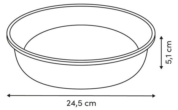 Φόρμα Κέικ Στρογγυλή (Φ24.5x5) F-V Harmony 209665