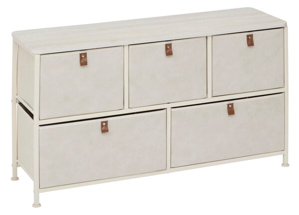 Συρταριέρα 5 Θέσεων (100x30x55) F-V Tissa Beige 193559A