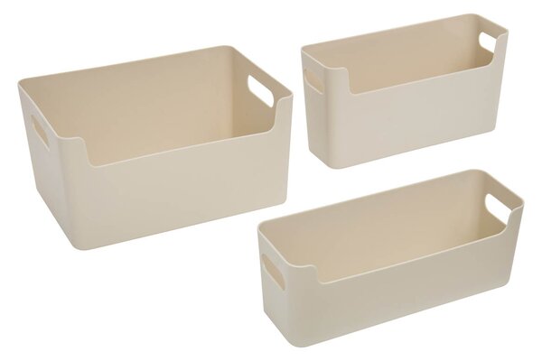 Κουτιά Αποθήκευσης (Σετ 3τμχ) F-V Beige 190289