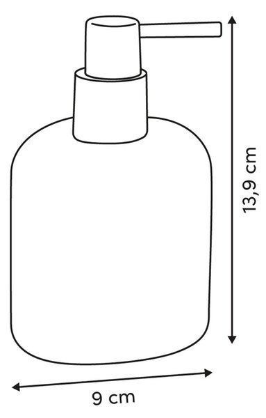 Dispenser Μπάνιου 290ml (Φ9x14) F-V Olea Beige 213311