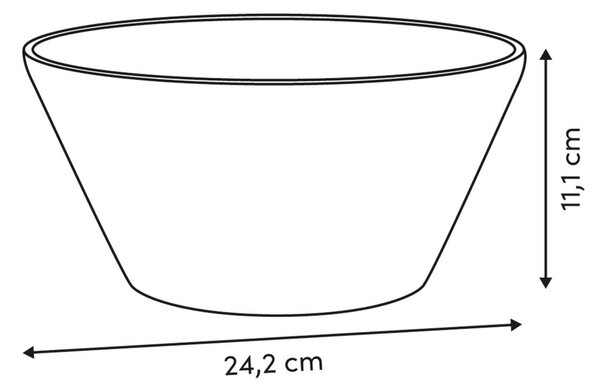 Σαλατιέρα Πλαστική (Φ24x11) F-V Eden 213550