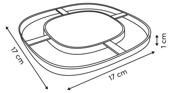 Βάση/Σουπλά Μαγειρικών Σκευών (17x17) F-V Trivet Balm 209785
