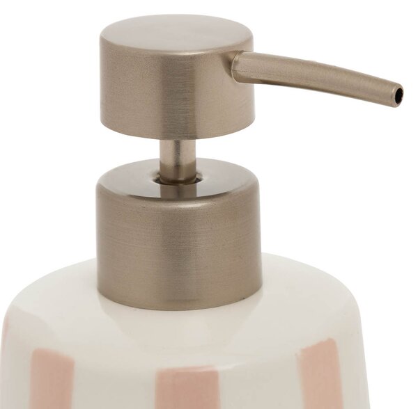 Dispenser Μπάνιου 400ml (Φ8.6x17.3) F-V Strio Pink 214790A