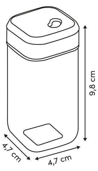 Βάζο Για Αλατοπίπερο (4.7x4.7x10) F-V Inox 217608