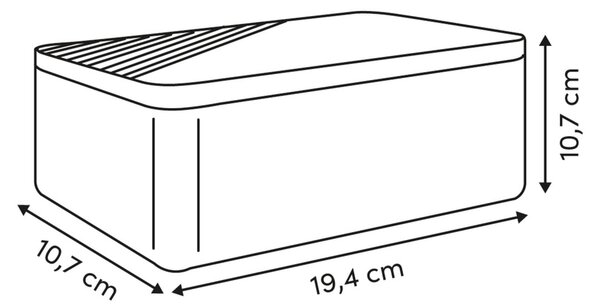 Δοχείο Για Ζάχαρη 1kg Με Αεροστεγές Κλείσιμο (20x13x7.5) F-V Signature 213472