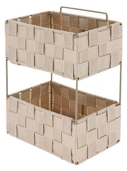 Ραφιέρα Μπάνιου Διπλή (20.5x13x28) T-D Beige 84230161