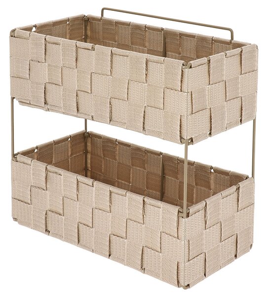 Ραφιέρα Μπάνιου Διπλή (29x12x27) T-D Beige 84231161