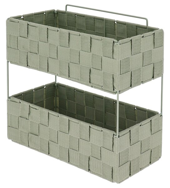 Ραφιέρα Μπάνιου Διπλή (29x12x27) T-D Sage Green 84231144