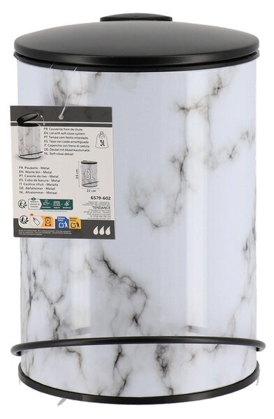Κάδος Απορριμμάτων Μπάνιου (Φ17x24) T-D 3lt Black 6579602