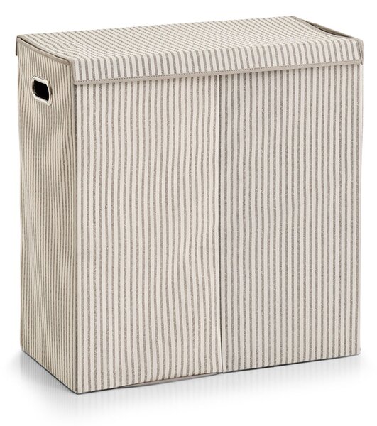 Καλάθι Απλύτων 2 Θέσεων (61.5x31x63) Z-L Stripes Beige 14654