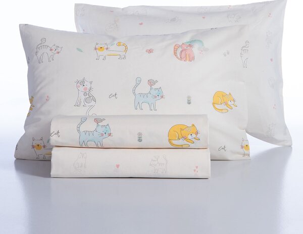 Σεντόνια Μονά (Σετ) Nef-Nef Homeware Cat Life