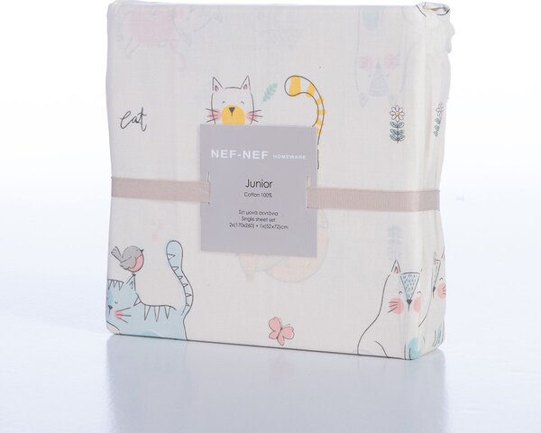 Σεντόνια Μονά (Σετ) Nef-Nef Homeware Cat Life