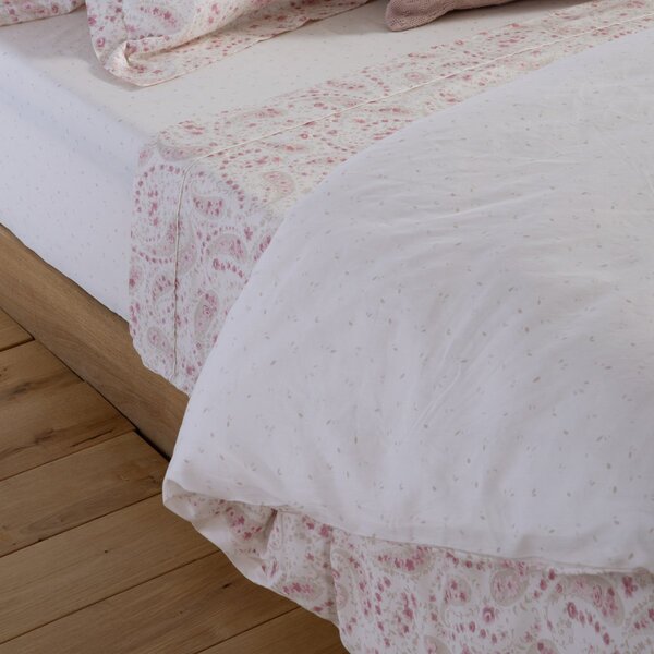 Κουβερλί Υπέρδιπλο (230x240) 2 Όψεων Nef-Nef Premium Mirelle Ecru - Pink