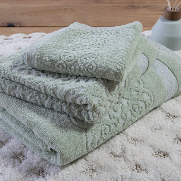 Πετσέτα Χεριών (30x50) Nef-Nef Homeware Zaphira Mint 550gsm