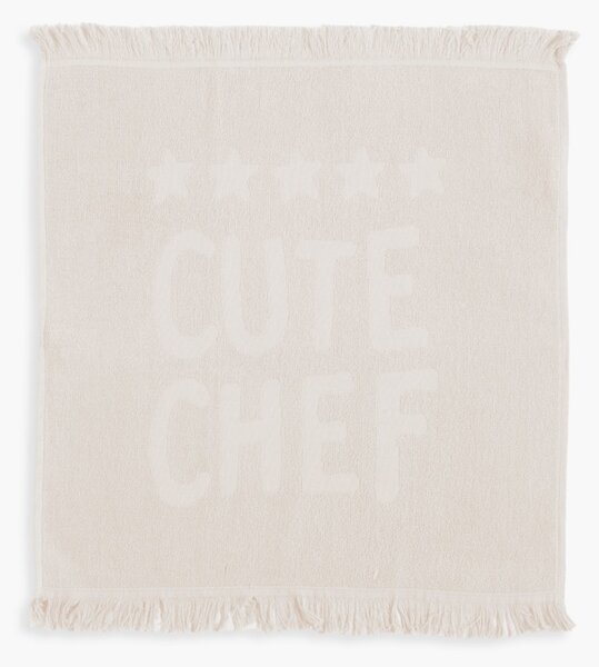 Πετσέτα Κουζίνας Φροτέ (50x50) Nef-Nef Homeware Cute Chef Ecru