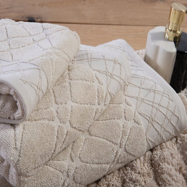 Πετσέτα Προσώπου (50x90) Nef-Nef Homeware Breylo Ecru 550gsm