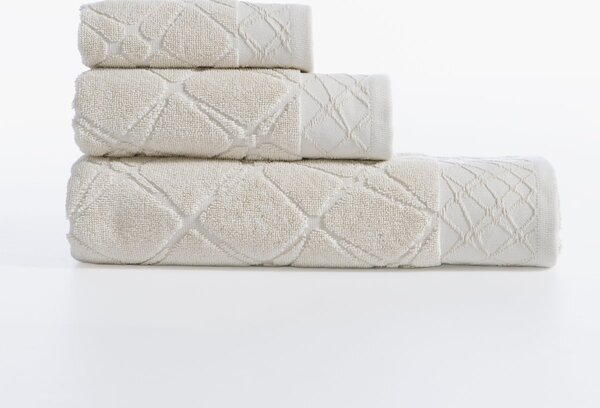 Πετσέτα Προσώπου (50x90) Nef-Nef Homeware Breylo Ecru 550gsm