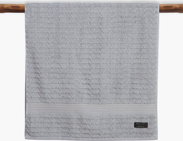 Πετσέτα Προσώπου (50x100) Nef-Nef Homeware Elements Elgyn Silver 600gsm
