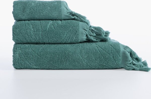 Πετσέτα Προσώπου (50x90) Nef-Nef Homeware Blue Charisma Green 550gsm