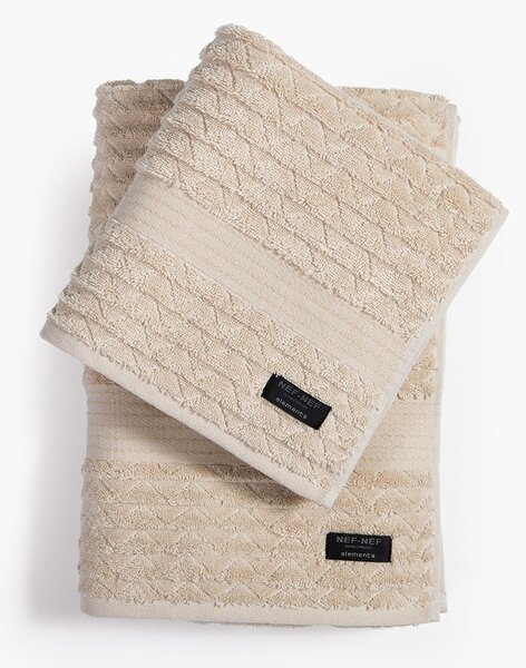 Πετσέτα Προσώπου (50x100) Nef-Nef Homeware Elements Elgyn Sand 600gsm