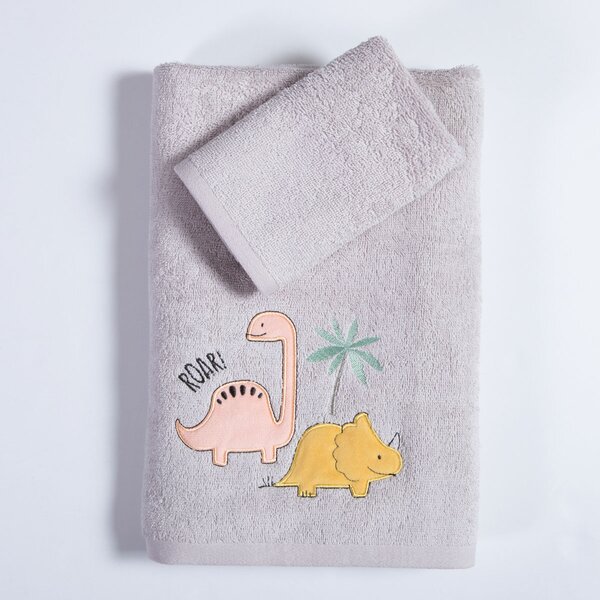 Παιδικές Πετσέτες (Σετ 2τμχ) Nef-Nef Homeware Dinosaur Art 420gsm