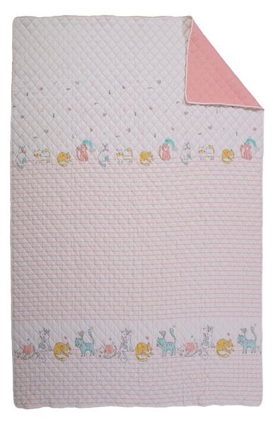 Κουβερλί Ημίδιπλο (180x240) 2 Όψεων Nef-Nef Homeware Cat Life
