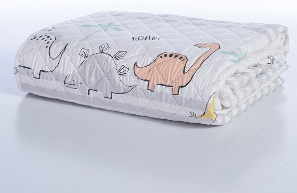 Κουβερλί Ημίδιπλο (180x240) 2 Όψεων Nef-Nef Homeware Dinosaur Art