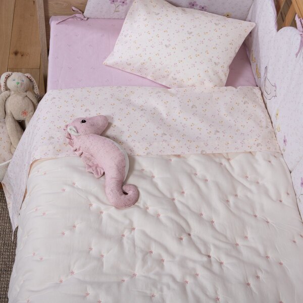 Κουβερλί Λίκνου (80x110) Nef-Nef Homeware Special Flower