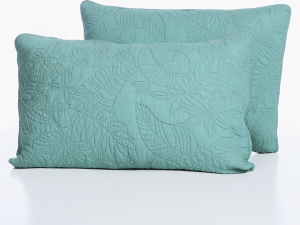 Ζεύγος Μαξιλαροθήκες Καπιτονέ (52x72) Nef-Nef Homeware Smart Charisma Green