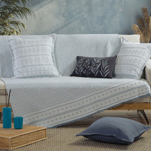 Ριχτάρι Καναπέ Διθέσιου (170x250) Nef-Nef Homeware Blue Ishmar