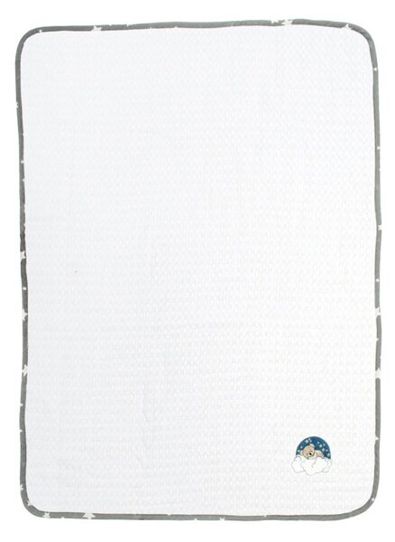 Κουβέρτα Πικέ Αγκαλιάς (80x110) Dimcol Bear 176 White-Grey