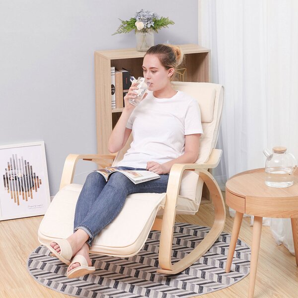 Κουνιστή Πολυθρόνα Relax (55x115x91) Songmics LYY010WZ01