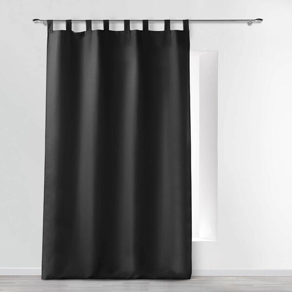 Κουρτίνα (140x260) Με Τιράντες L-C Essentiel Black 1600832