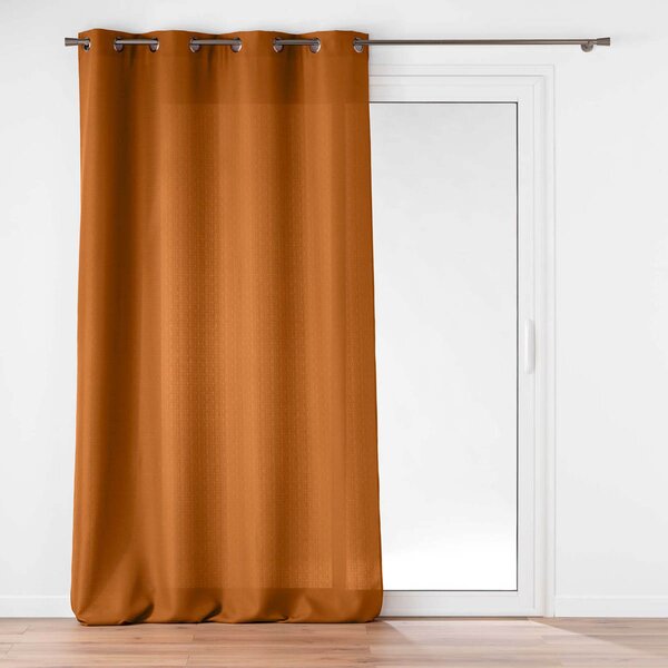 Κουρτίνα (140x280) Με Τρουκς L-C Soline Camel Brown 1612708