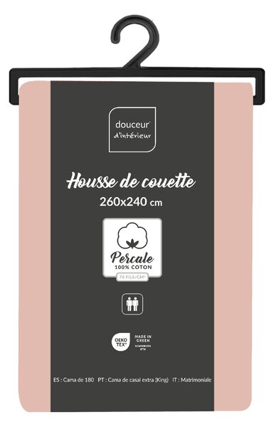 Παπλωματοθήκη King Size (240x260) L-C Percaline Nude 1644682