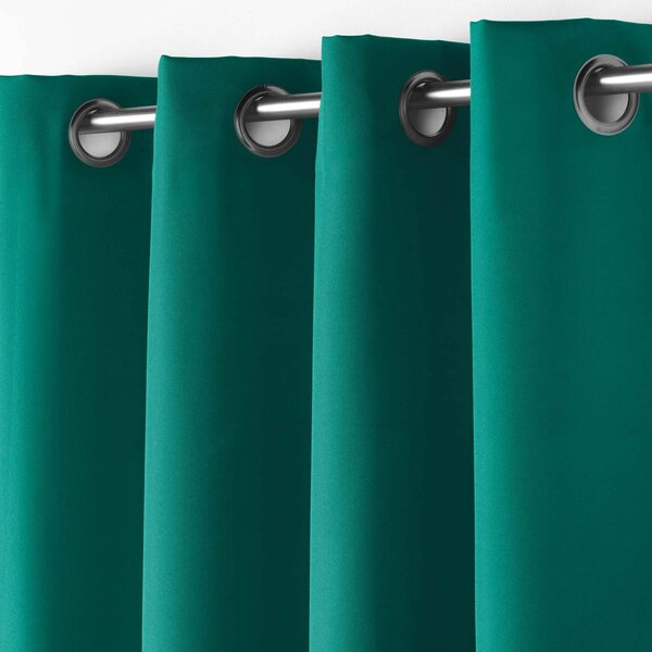 Κουρτίνα Παραθύρου (140x180) Με Τρουκς L-C Essentiel Emerald Green 1611741