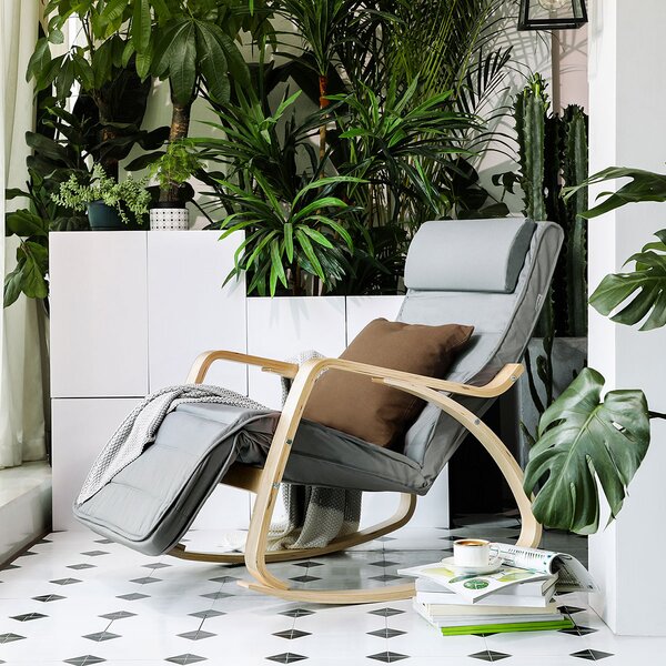 Κουνιστή Πολυθρόνα Relax (67x115x91) Songmics LYY010GZ02
