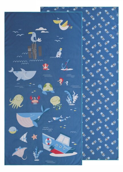 Παιδική Πετσέτα Θαλάσσης Microfiber 2 Όψεων (70x140) Kentia Loft Float 261