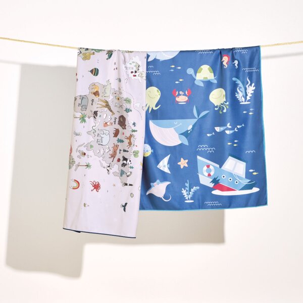 Παιδική Πετσέτα Θαλάσσης Microfiber 2 Όψεων (70x140) Kentia Loft Float 264