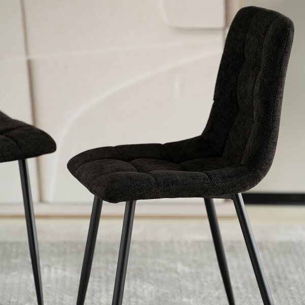 Καρέκλα Τραπεζαρίας (55x45x88) Spitishop Stol Black