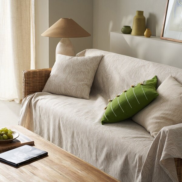 Ριχτάρι Καναπέ Τετραθέσιου 2 Όψεων (180x350) Gofis Home Delia Natural Ecru 563/05
