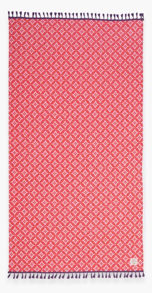 Πετσέτα Θαλάσσης (90x170) Nef-Nef Homeware Sparkle Fringes Coral