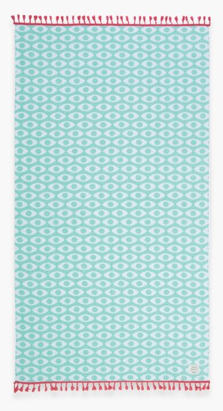 Πετσέτα Θαλάσσης (90x170) Nef-Nef Homeware Option Fringes Aqua