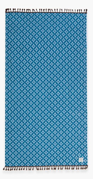 Πετσέτα Θαλάσσης (90x170) Nef-Nef Homeware Sparkle Fringes Denim