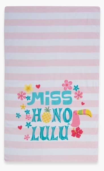 Παιδική Πετσέτα Θαλάσσης (70x120) Nef-Nef Homeware Miss Honolulu Pink